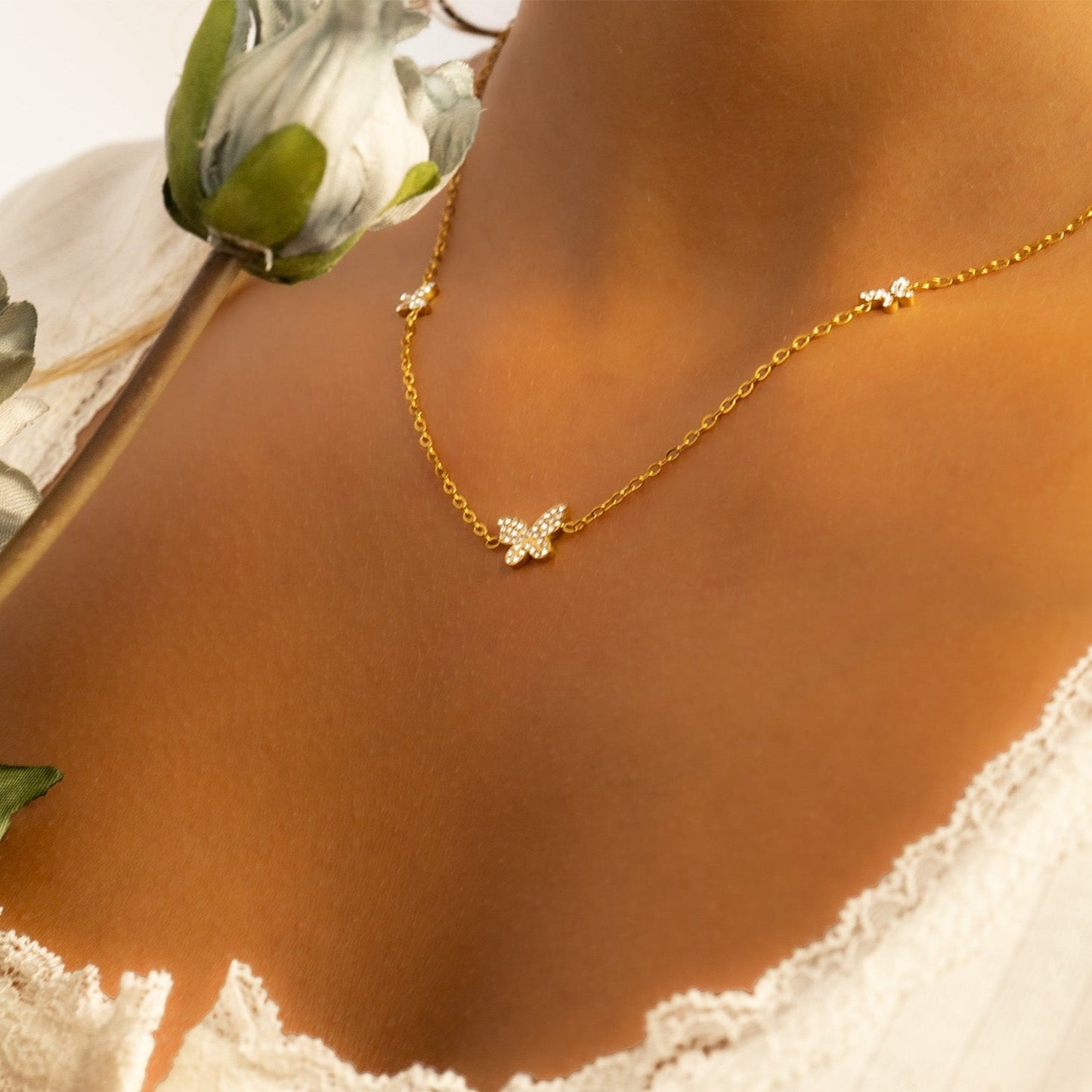 Beautiful Butterfly Necklace