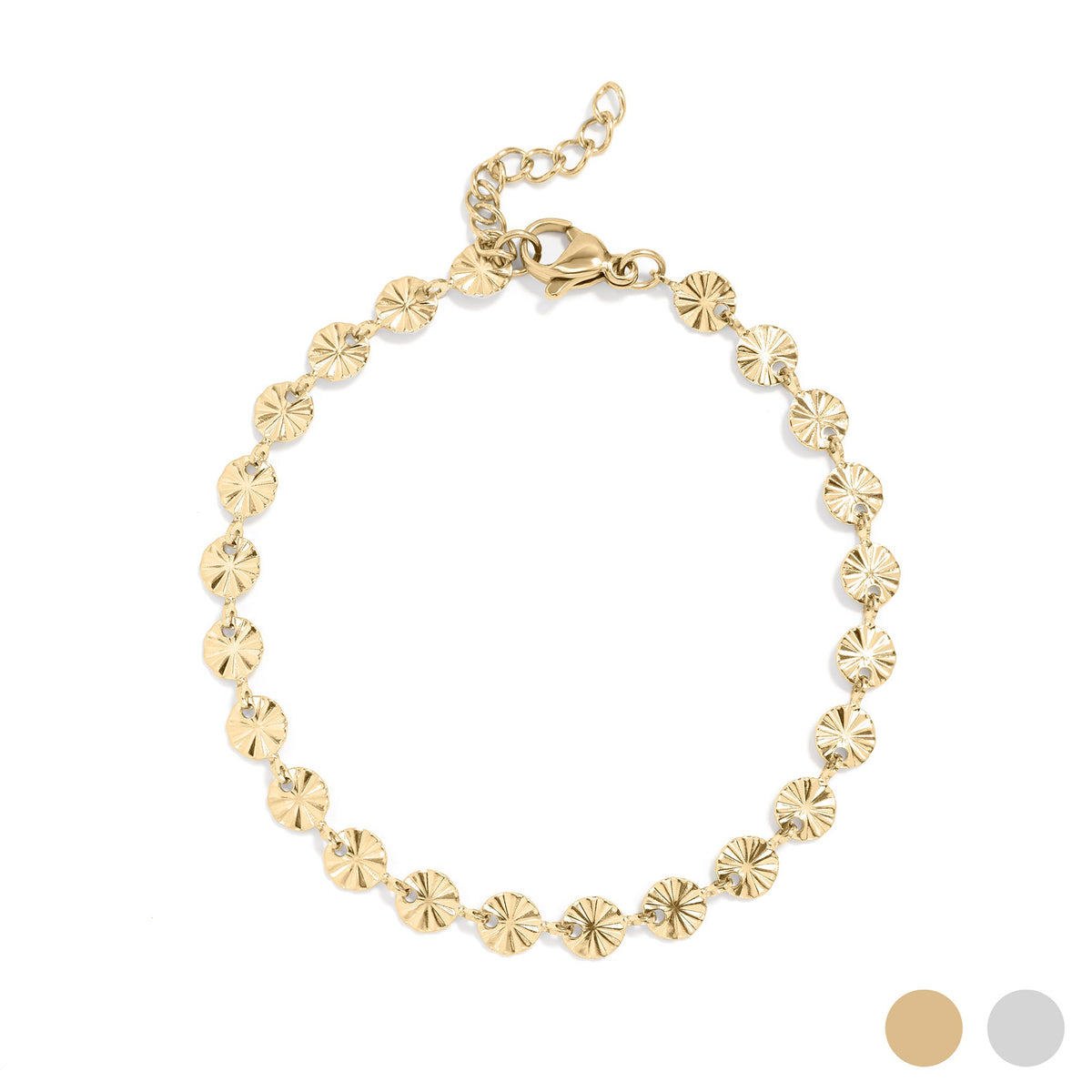 Sunburst Bracelet | 18K Gold Plated | PVD Coated