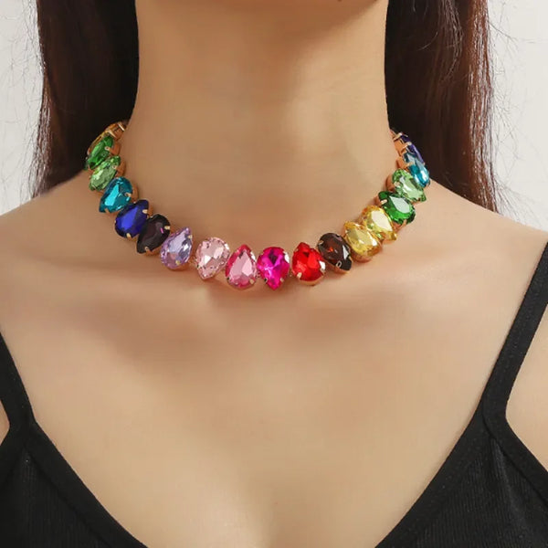 Sparkling Water Drop Choker