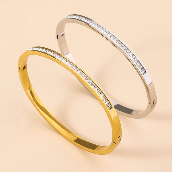Modern Classic Zircon Stainless Bracelet