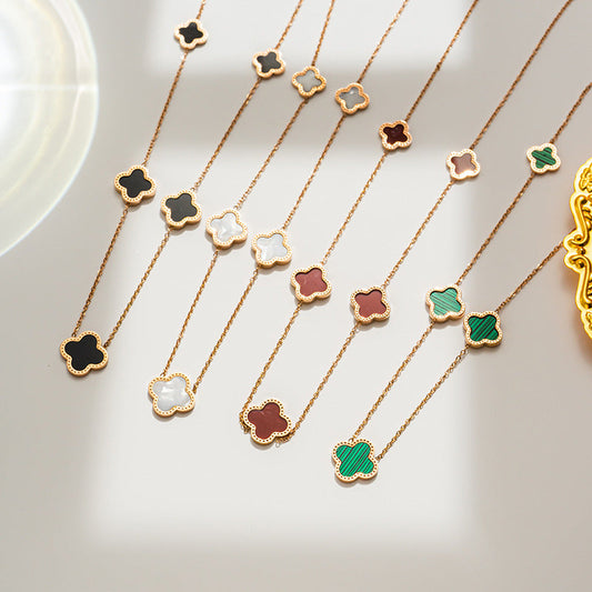 Elegant Gold Flower Necklace