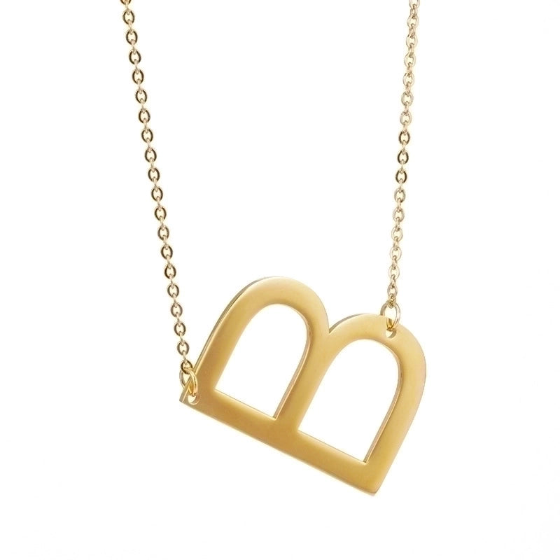 Golden Initial Necklace | 18K Gold Plated