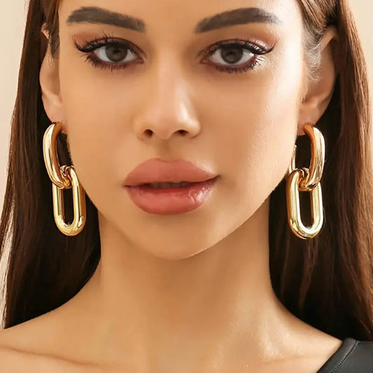 Chic Geometric Hoop Earrings