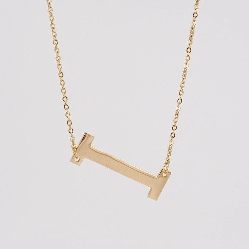 Golden Initial Necklace | 18K Gold Plated