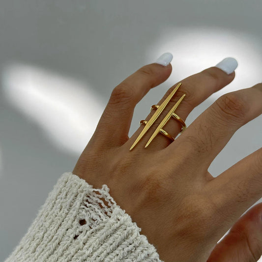 Timeless Gold Charm Ring
