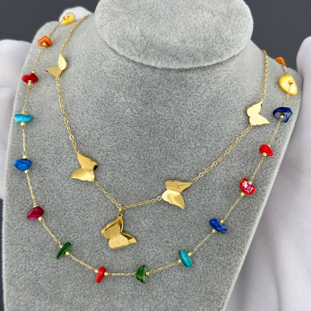 Vanessa Butterfly Necklace | 18K Gold Plated | PVD Coated