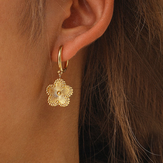 Lucky Clover Flower Earrings