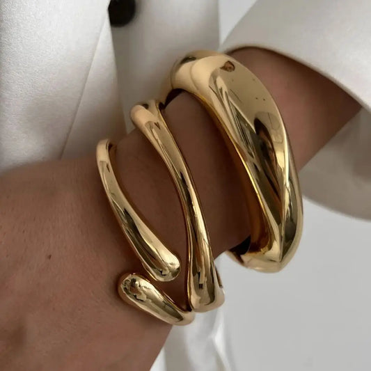 Retro Metal Cuff Bangles