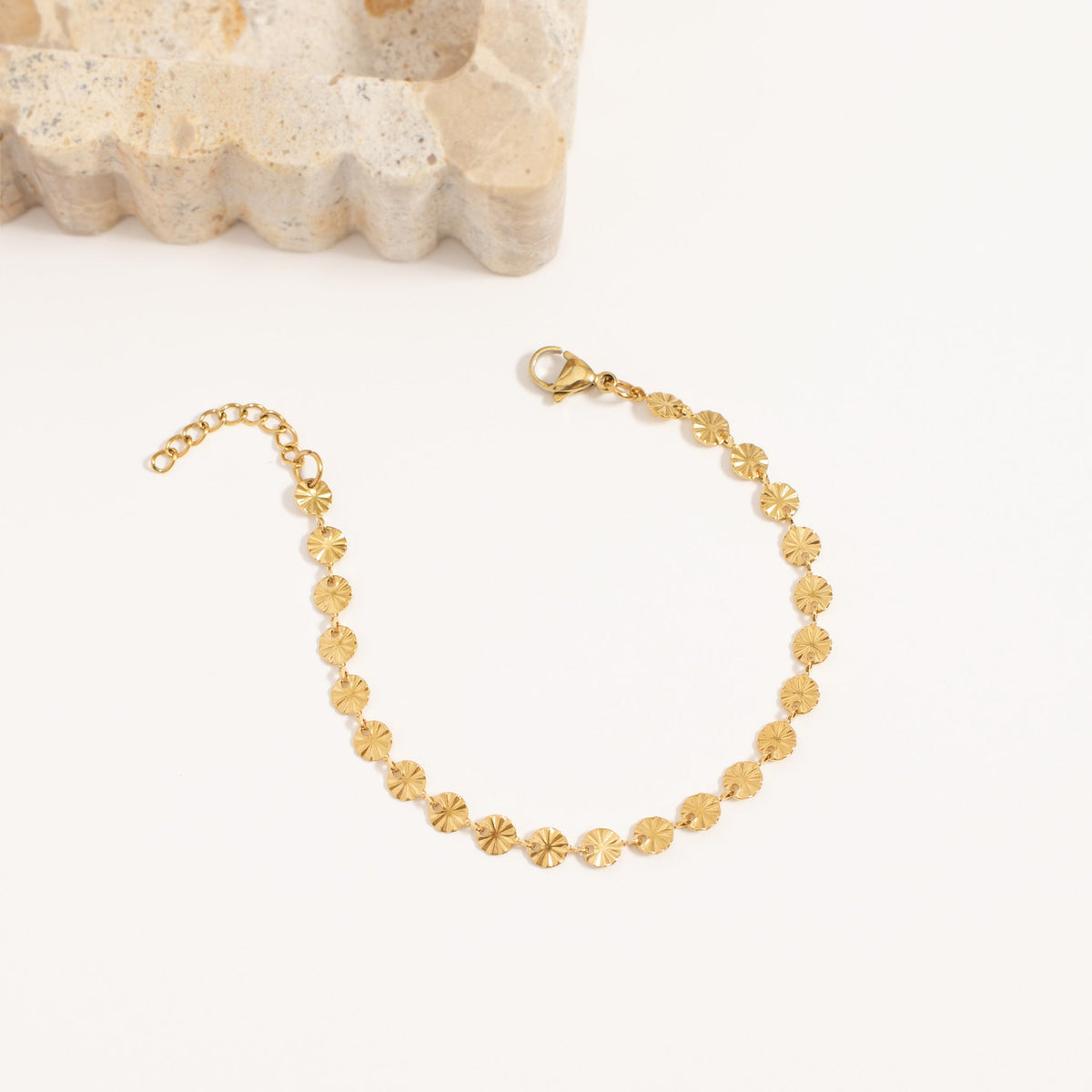 Sunburst Bracelet | 18K Gold Plated | PVD Coated